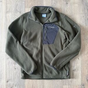 Men’s Columbia Olive Fleece Jacket